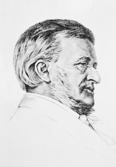 Retrato de Wagner, siglo XIX de Unbekannt Unbekannt